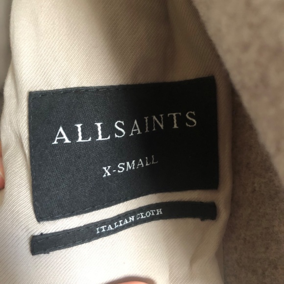 allsaints sancia lotto wool coat nwt - Picture 6 of 7